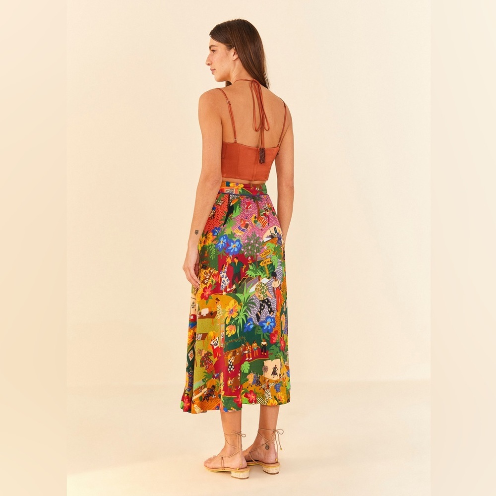 FARM Rio Orange Crop Top - Picture 7 of 8